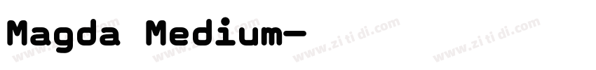 Magda Medium字体转换